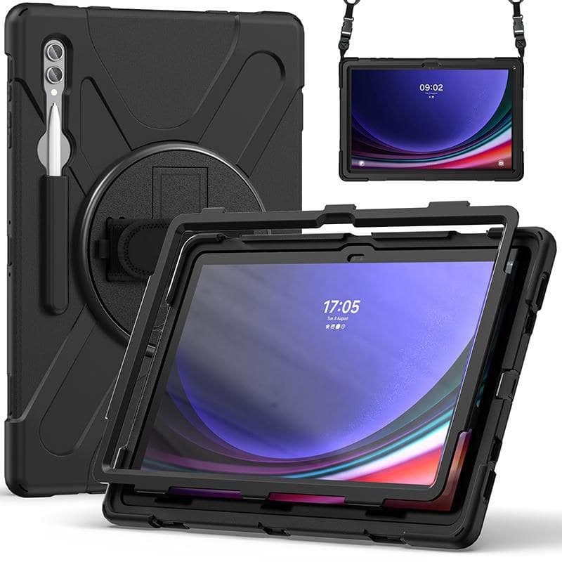 eSTUFF ES681859-BULK AUSTIN Defender Case for Samsung Galaxy Tab S10 Ultra/S9 Ultra/S8 Ultra Black - Image 1