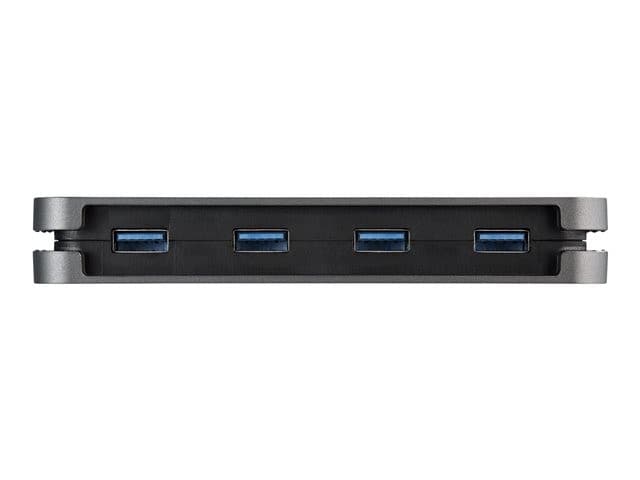 StarTech.com 4 Port USB 3.0 Hub, 4x USB-A, 5Gbps Laptop/Desktop USB Type-A Hub, USB Bus Powered, 11" Long Cable with Cable Management (HB30AM4AB) - hub - 4 ports - Image 6