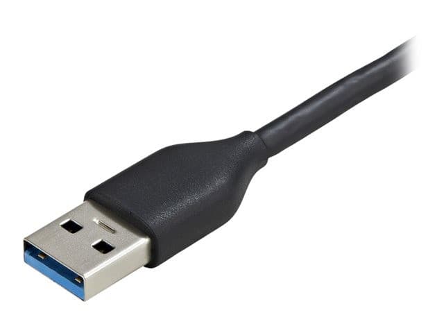 StarTech.com 4 Port USB 3.0 Hub, 4x USB-A, 5Gbps Laptop/Desktop USB Type-A Hub, USB Bus Powered, 11" Long Cable with Cable Management (HB30AM4AB) - hub - 4 ports - Image 7