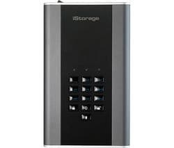 iStorage diskAshur DT2 1TB 256-bit Hardware-Encrypted External Hard Drive - Graphite - Image 1