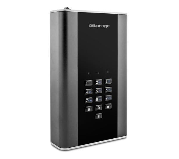 iStorage diskAshur DT2 1TB 256-bit Hardware-Encrypted External Hard Drive - Graphite - Image 5