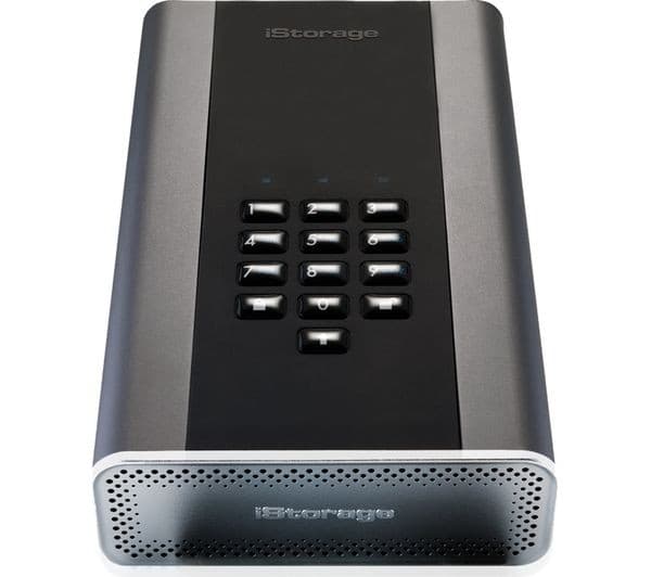 iStorage diskAshur DT2 1TB 256-bit Hardware-Encrypted External Hard Drive - Graphite - Image 9