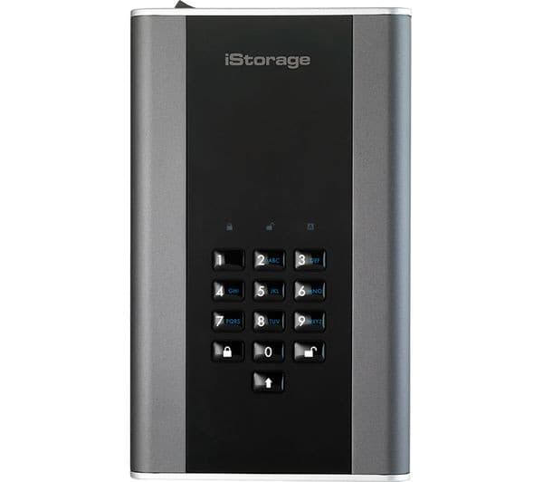 iStorage diskAshur DT2 1TB 256-bit Hardware-Encrypted External Hard Drive - Graphite - Image 10