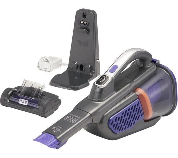 BLACK + DECKER Dustbuster BHHV520BFP-GB 18V Cordless Handheld Vacuum Cleaner - Purple & Grey - Image 1