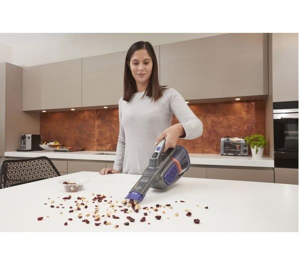 BLACK + DECKER Dustbuster BHHV520BFP-GB 18V Cordless Handheld Vacuum Cleaner - Purple & Grey - Image 4