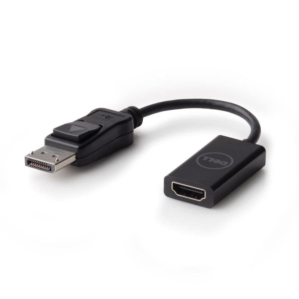 Dell DisplayPort to HDMI 2.0 Adapter, 4K 60Hz, DisplayPort Male to HDMI Type A Female, 0.2m, Black
