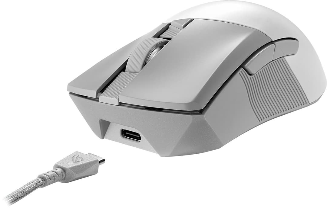 ASUS ROG Gladius III Wireless Aimpoint 36000 DPI Gaming Mouse - Moonlight White - Image 4