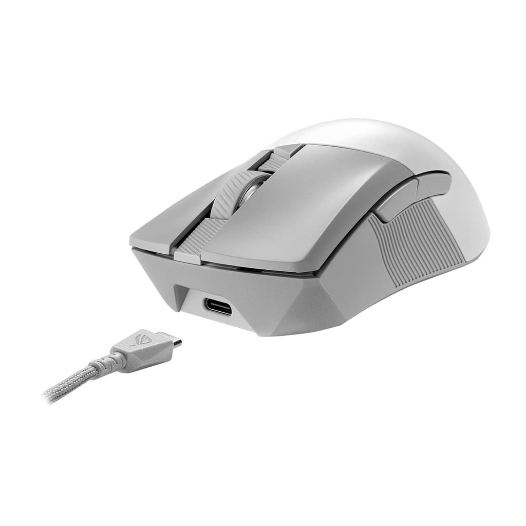 ASUS ROG Gladius III Wireless Aimpoint 36000 DPI Gaming Mouse - Moonlight White - Image 9