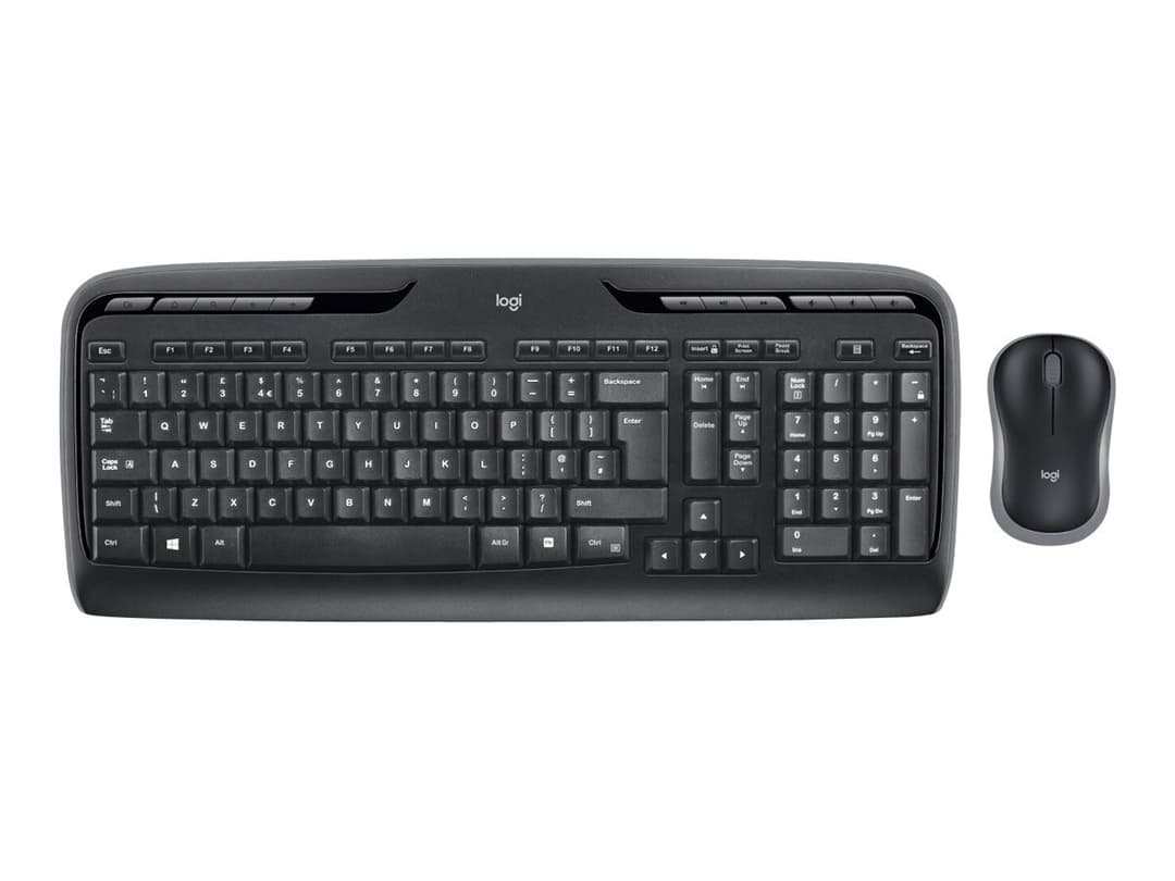 Logitech MK330 Wireless Keyboard & Mouse Black - Image 1