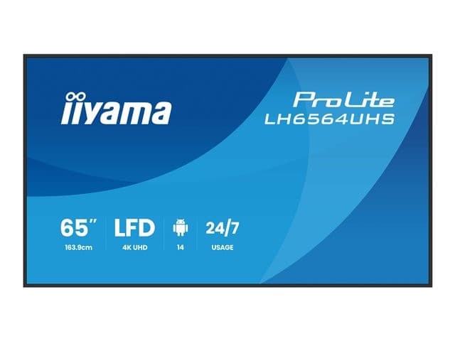iiyama ProLite LH6564UHS-B1AG 65" LED-backlit LCD display - 4K - for digital signage - Image 2