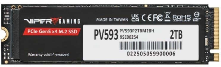 Patriot Memory PV593 2 TB M.2 PCI Express 5.0 NVMe 3D TLC NAND - Image 1