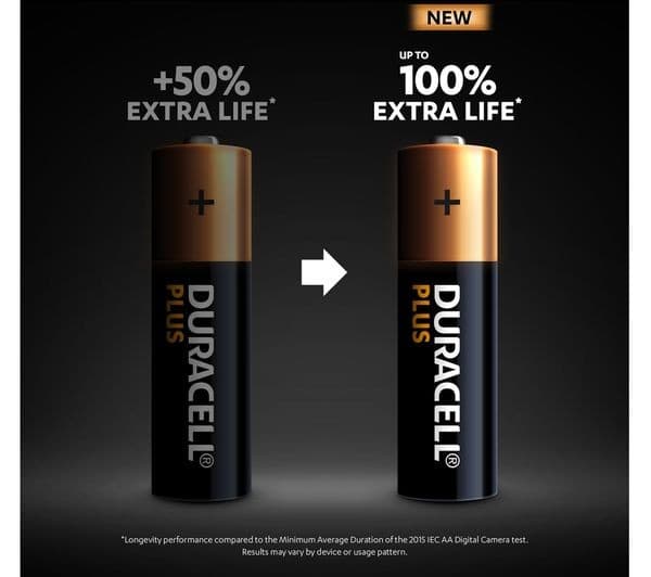 DURACELL Plus AA Alkaline Batteries - Pack of 16 - Image 3