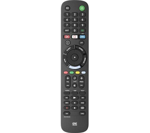 ONE FOR ALL URC4912 Sony Remote Control Black - Image 1