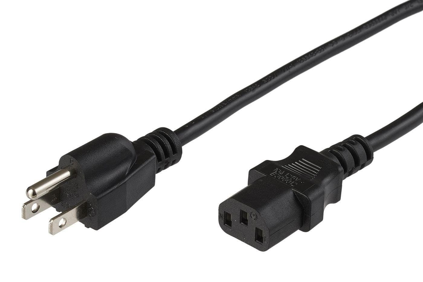 Microconnect Power Cord NEMA 5-15P to C13 4m AWG14 Black