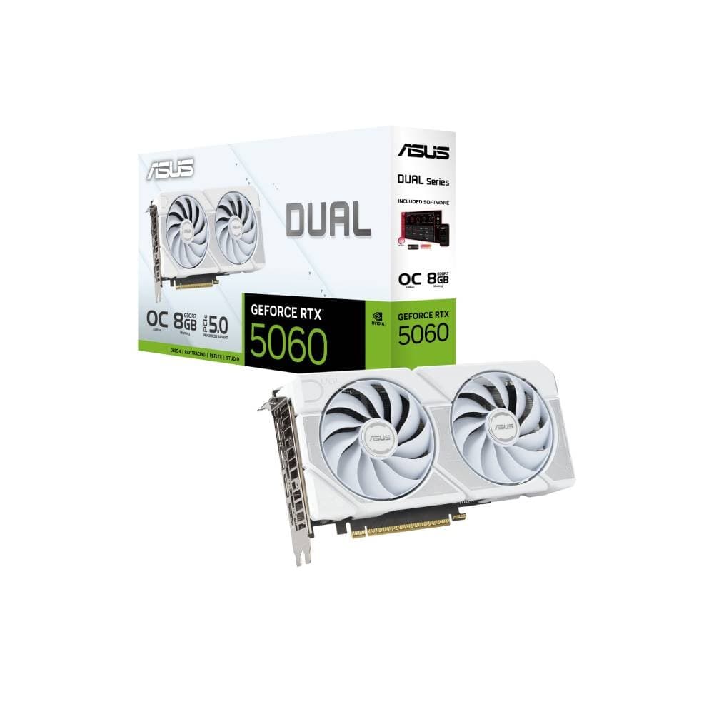 ASUS GeForce RTX 5060 DUAL 8GB OC Graphics Card - WHITE - Image 10