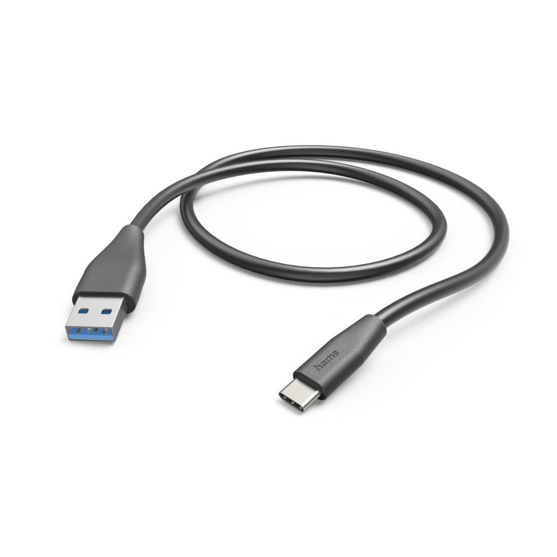 Hama USB 2.0 USB-A to USB-C Charging Cable 480 Mbit/s (00201595) - 1.5 m, Black