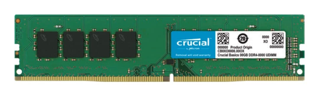 Crucial CB8GU3200 memory module 4 GB 1 x 4 GB DDR4 3200 MT/s 288-pin DIMM