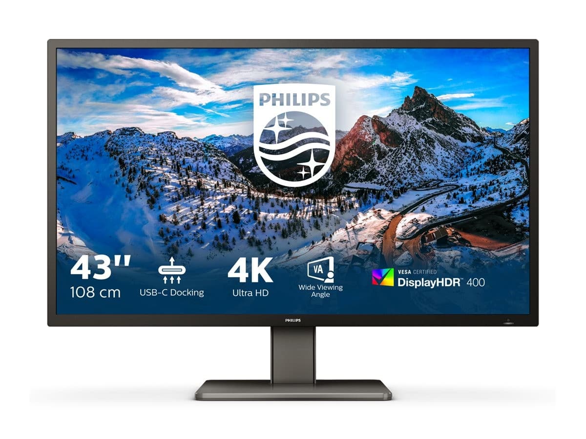 Philips P-line 439P1 43" 4K Monitor Black