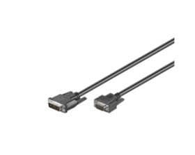 MicroConnect Full HD DVI-I (12+5) to VGA Cable Male to Male 2m - Black (50990)