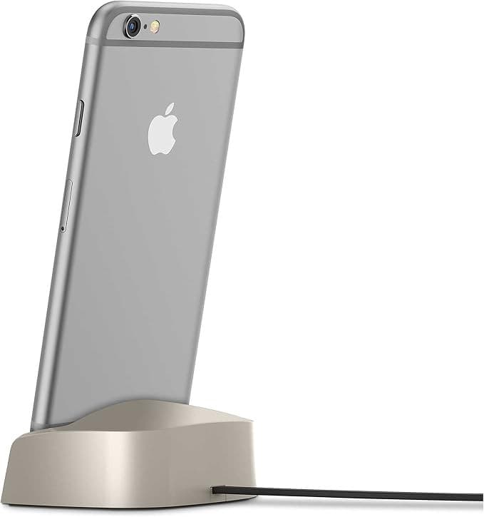 mophie Desktop Dock Lightning Charger for iPhone 6S/6/5S/5/5C - Gold - Image 2