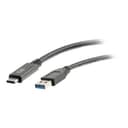 C2G 28833 USB 3.0 USB-C to USB-A Cable M/M, Black (USB IF Certified) (10 Feet, 3.04 Meters) thumbnail 2