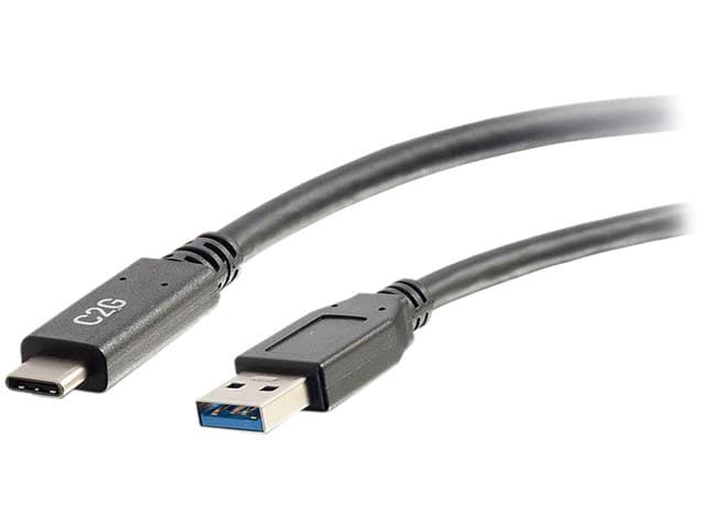 C2G 28833 USB 3.0 USB-C to USB-A Cable M/M, Black (USB IF Certified) (10 Feet, 3.04 Meters) - Image 5