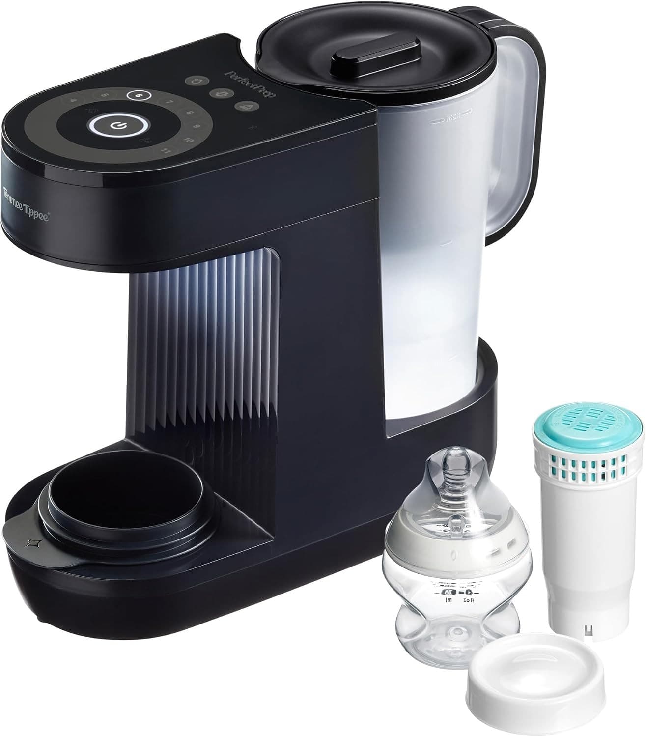 Tommee Tippee Perfect Prep Machine Baby Formula Feed Maker with Antibacterial Filter - Slate