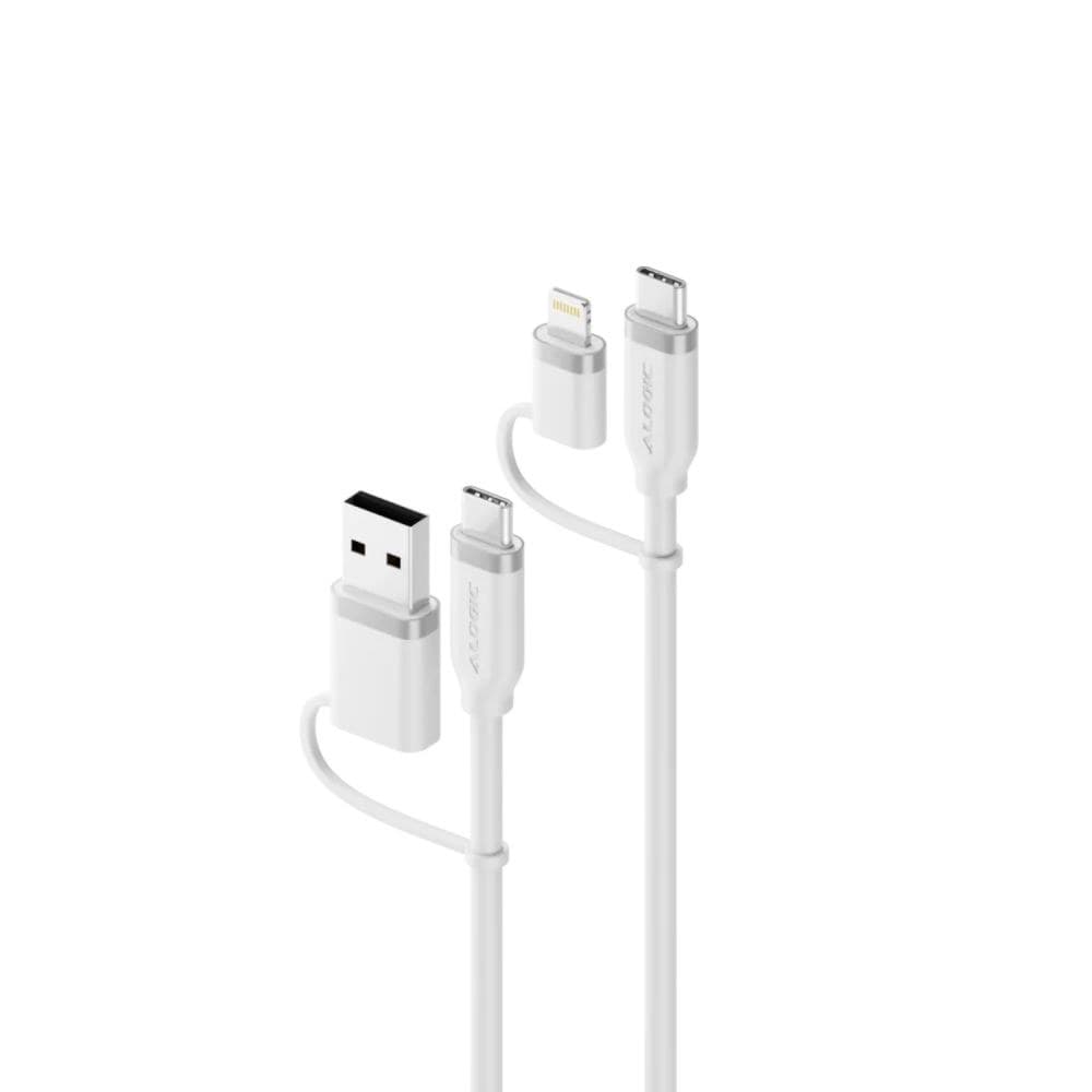 Alogic 4-in-1 100W Silicone Flexible Universal Charging Cable - Image 1