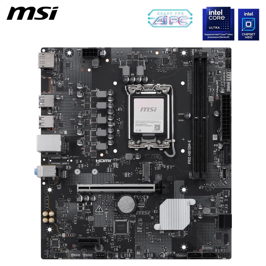 MSI PRO H810M-E Motherboard - mATX, LGA1851 - Image 4