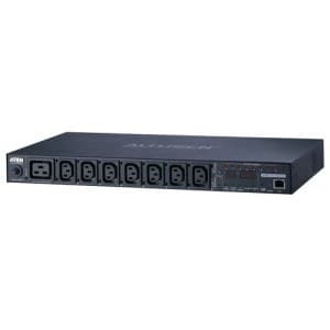 ATEN 1U 16A 8 Outlet Switched Bank Metered PDU + Free Eco PDU Manager Software - Image 1