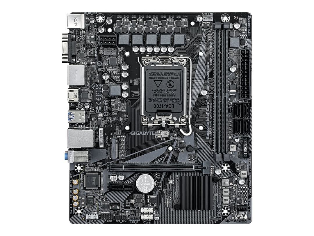 Gigabyte H610M S2H V3 DDR4 - 1.0 - motherboard - micro ATX - LGA1700 Socket - H610 - Image 1