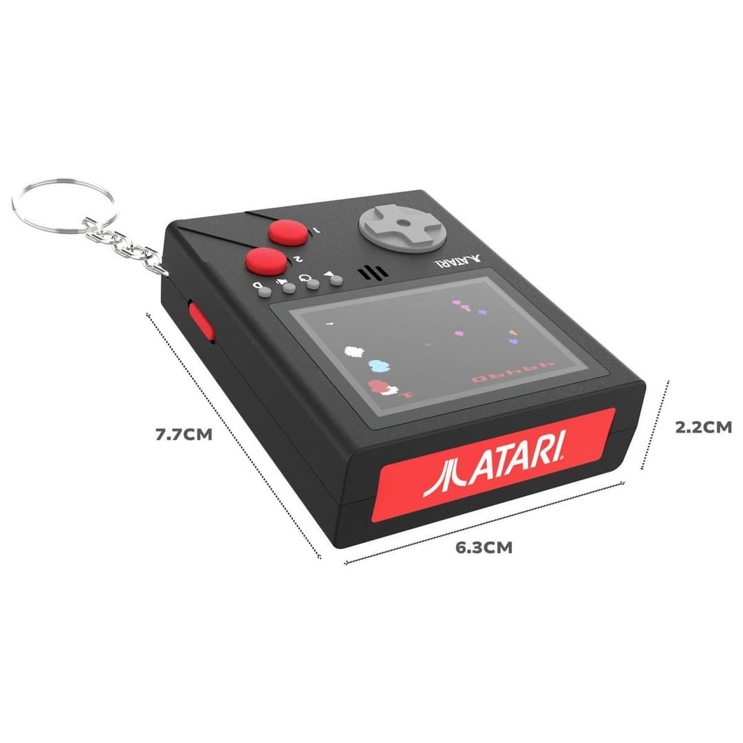 Official Atari Cartridge Handheld Keyring Console - 3 In 1 Games: Pong, Asteroids & Missile Command - Image 5