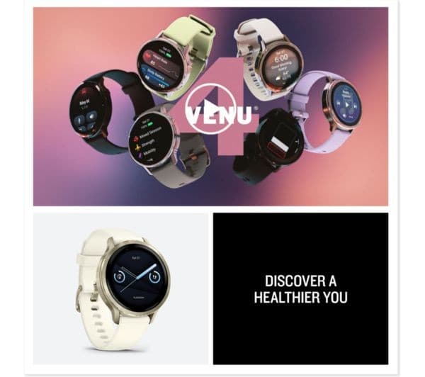 Garmin Venu 4 Smartwatch 41mm Slate Black - Image 8