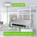 Zyxel GS1005HP-GB0101F 10 Gbit/s Unmanaged 5 x Gigabit Ethernet RJ45 Network Switch thumbnail 3