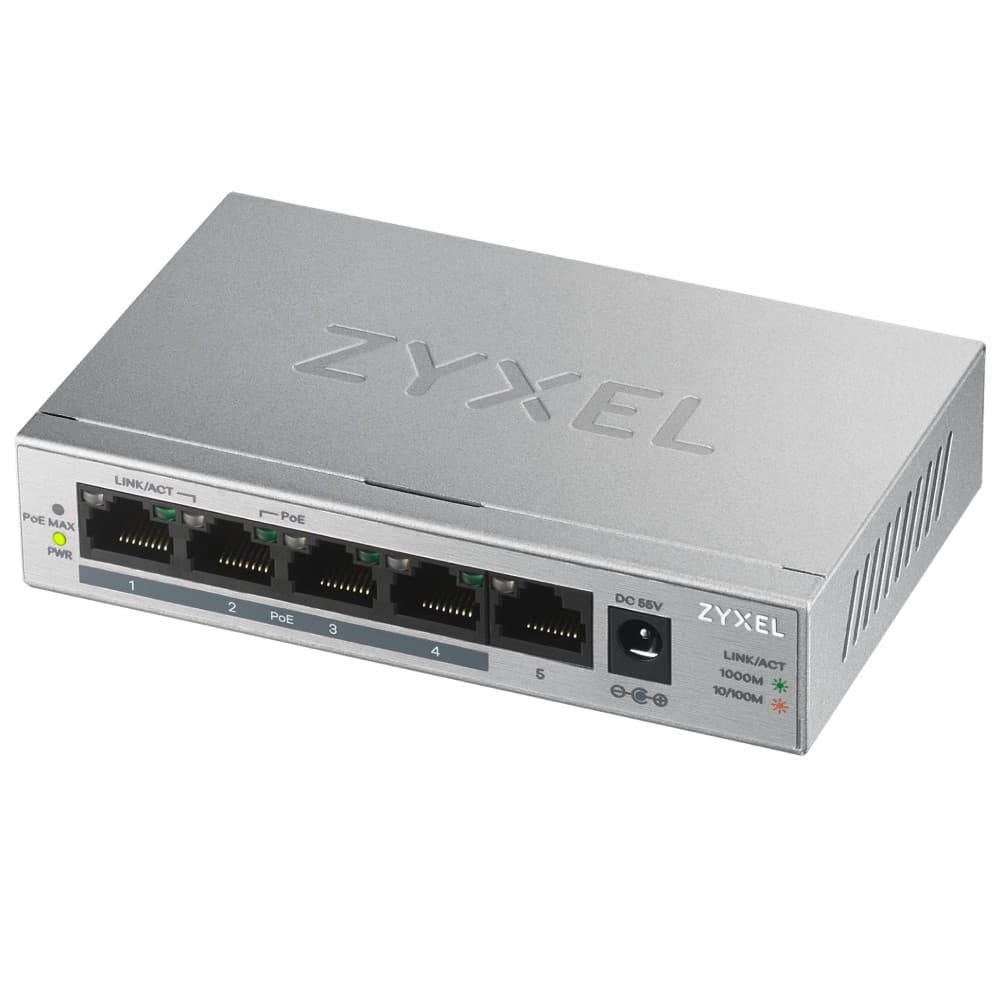 Zyxel GS1005HP-GB0101F 10 Gbit/s Unmanaged 5 x Gigabit Ethernet RJ45 Network Switch - Image 7