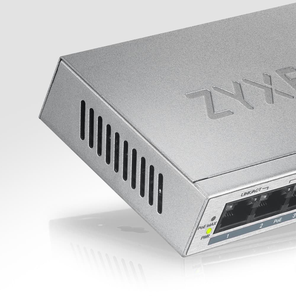 Zyxel GS1005HP-GB0101F 10 Gbit/s Unmanaged 5 x Gigabit Ethernet RJ45 Network Switch - Image 9