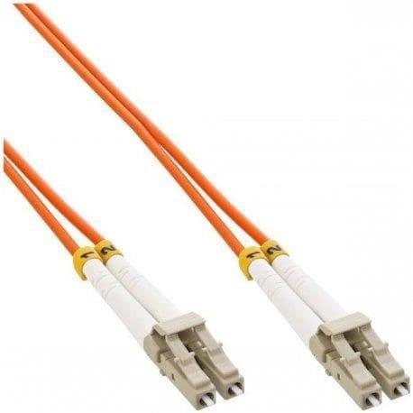 Mercodan LC-LC OM2 Duplex Fibre Patch Cable 10m - Orange