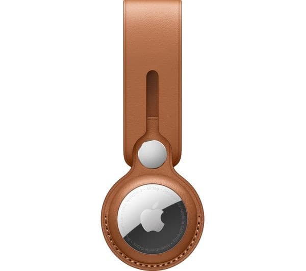 APPLE AirTag Leather Loop - Saddle Brown - Image 1
