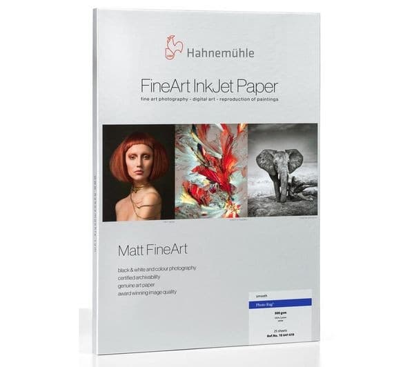 HAHNEMUEHLE Digital FineArt Photo Rag 308gsm A4 Matte Photo Paper - 25 Sheets - Image 1