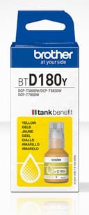 Brother BTD180Y Genuine Yellow Super High Yield Ink Bottle 48.8ml 5,000 Pages thumbnail 1
