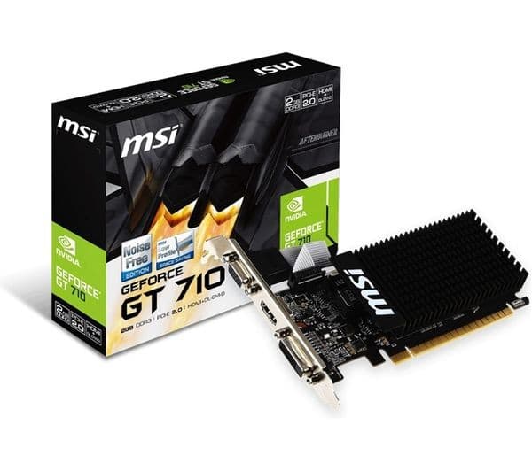 MSI GeForce GT 710 2GB Graphics Card Black - Image 3