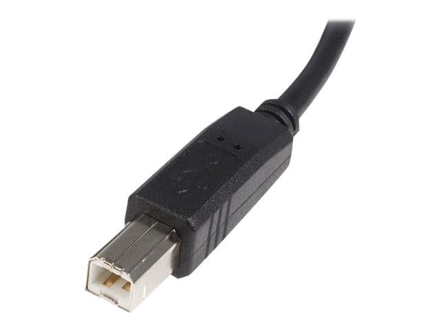 StarTech USB2HAB50CM USB 2.0 A to B Cable 0.5m Black - Image 2