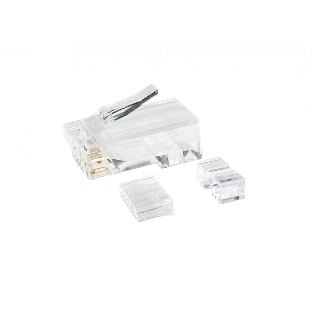 CablesDirect Cat 6 RJ-45 Plug (100pack) RJ45 Transparente - Conector (RJ45, Transparente, Oro)