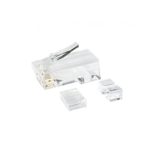 CablesDirect Cat 6 RJ-45 Plug (100pack) RJ45 Transparente - Conector (RJ45, Transparente, Oro) - Image 2