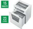 LEITZ IQ Office P4 Cross Cut Paper Shredder - 15 Sheet, 23 Litre Bin thumbnail 4