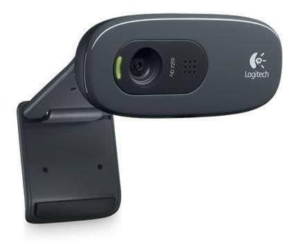 Logitech C270 HD Webcam 720p - Black