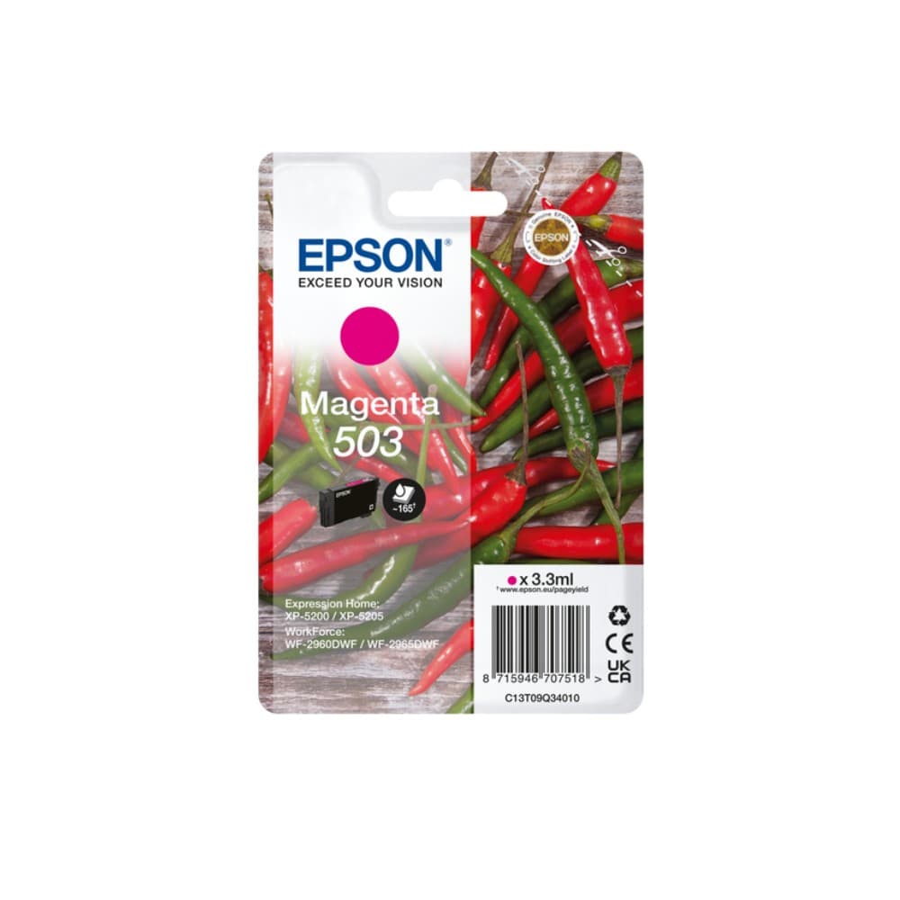 Epson C13T09Q34010/503 Ink cartridge magenta 165 pages 33ml for Epson XP-5200 - Image 1