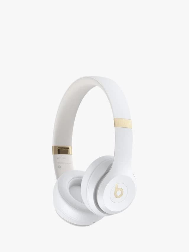 Beats Solo 4 Wireless Bluetooth On-Ear Headphones – White - Image 3
