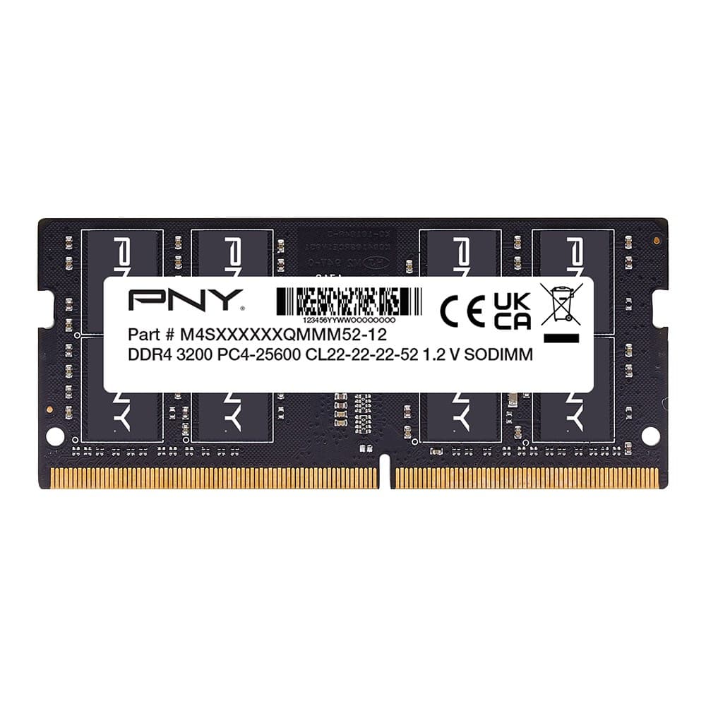 PNY Performance 16 GB (1 x 16 GB) DDR4 3200MHz CL22 SODIMM Notebook Memory - Image 1