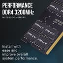 PNY Performance 16 GB (1 x 16 GB) DDR4 3200MHz CL22 SODIMM Notebook Memory thumbnail 3
